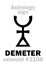 Astrology: asteroid DEMETER