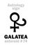 Astrology: asteroid GALATEA