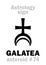 Astrology: asteroid GALATEA