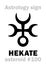 Astrology: asteroid HEKATE (Trivia)