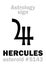 Astrology: asteroid HERCULES (Heracles)