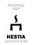 Astrology: asteroid HESTIA