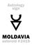 Astrology: asteroid MOLDAVIA