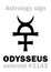 Astrology: asteroid ODYSSEUS (Ulysses)