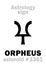 Astrology: asteroid ORPHEUS