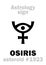 Astrology: asteroid OSIRIS