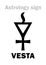 Astrology: asteroid VESTA