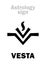 Astrology: asteroid VESTA