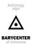 Astrology: BARYCENTER of Universe