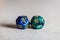 Astrology Dice with zodiac symbol of Virgo and its ruling planet Mercury