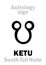 Astrology: KETU (Cauda Draconis)