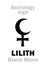 Astrology: LILITH (Black Moon)