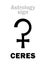 Astrology: little planet CERES