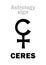 Astrology: little planet CERES