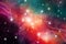 Astrology Mystic Background. Outer Space. Vector Digital Illustration of Universe. Vector Galaxy Background.