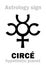 Astrology: planet CIRCE