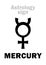 Astrology: planet MERCURY