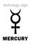 Astrology: planet MERCURY