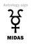 Astrology: planet MIDAS