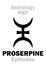 Astrology: planet PROSERPINE