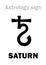 Astrology: planet SATURN