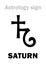 Astrology: planet SATURN