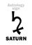 Astrology: planet SATURN