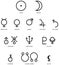 Astrology Planet Symbols