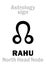 Astrology: RAHU (Caput Draconis)