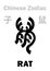 Astrology: RAT / MOUSE (sign of Chinese Zodiac)