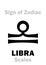 Astrology: Sign of Zodiac LIBRA (The Scales)