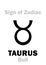 Astrology: Sign of Zodiac TAURUS (The Bull)