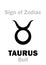 Astrology: Sign of Zodiac TAURUS (The Bull)