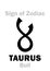 Astrology: Sign of Zodiac TAURUS (The Bull)