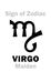 Astrology: Sign of Zodiac VIRGO (The Maiden)