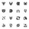 Astrology signs vector icons set