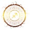 Astrology symbols in circle. Archer sign