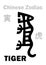 Astrology: TIGER (sign of Chinese Zodiac)