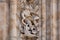 Astronaut carved in stone in the Salamanca Cathedral Facade