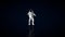 Astronaut Dancing Seamless Loop, Luma Matte Attached