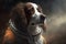 Astronaut dog portrait, futuristic concept - Generative AI