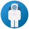 Astronaut Flat Isolated Vector icon Which can easily modify or edit