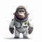 Astronaut Gorilla King Kong Cartoon Character Concept Art