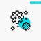 Astronaut, Meteor, Space turquoise highlight circle point Vector icon