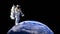 Astronaut, Outer Space Walk, Earth, 4k