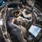 An astronaut performing experiments aboard a spacecraft, floating in the microgravity of space4