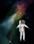 Astronaut Spacewalk Explore Universe Illustration