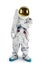 Astronaut standing on a white background