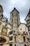 Astronomic clock and fountain at Rue du Gros-Horloge (1389).