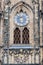 Astronomical Clock and gate of the Gothic Cathedral of Saints Vitus, Prague Castle, Czech Republic Europe.